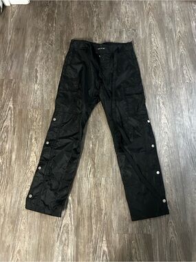 Essential Black Men’s Snap-Tab Cargo Pants